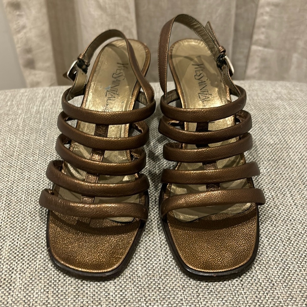 YSL heeled strappy sandals - vintage